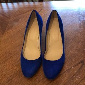 J. Crew size 9 Royal Blue wedge
